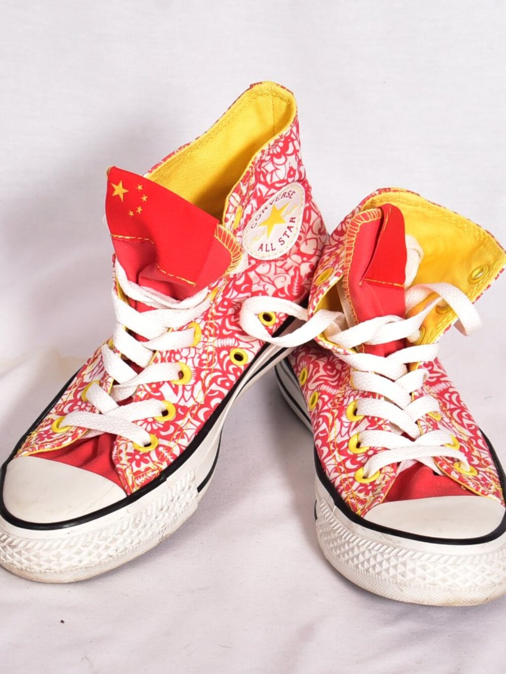 Converse All Star Unisex Red Floral Scarlet Flame Sneaker Shoes Size 3 China